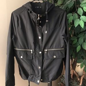 Black bomber jacket